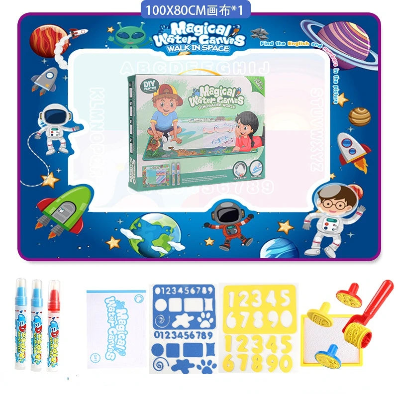 Magic Water Drawing Mat – Inspire Endless Creativity with Reusable Pens! A Montessori-Inspired Mess-Free Coloring Toy, Perfect Educational Gift for Kids."